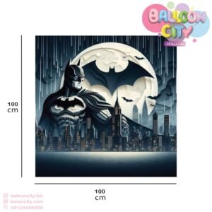 بنر تم تولد طرح بت من Bat Man ابعاد 1 متر در 1 متر