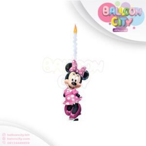 شمع شخصیت تم تولد طرح مینی موس Mini Mouse