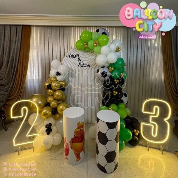 بادکنک ارایی تم تولد فوتبالی Football Birthday Theme