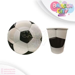 Football themed birthday party favors and cups