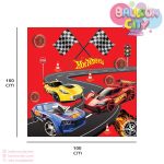 بنر تم تولد ماشین مسابقه ای Hot Wheels ابعاد 100 سانت در 100 سانت