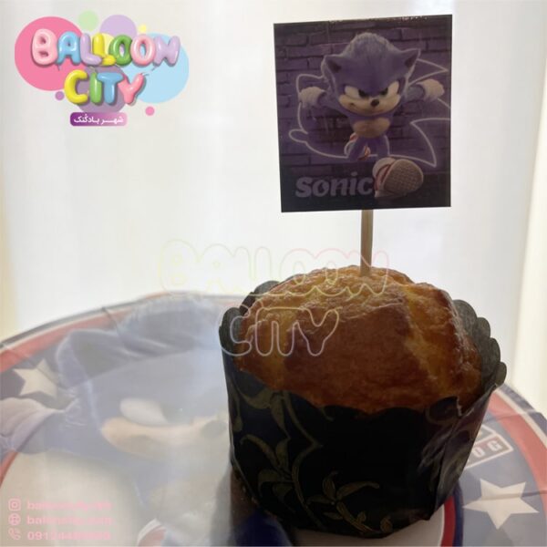 تاپر تم تولد سونیک Sonic بسته 10 عددی