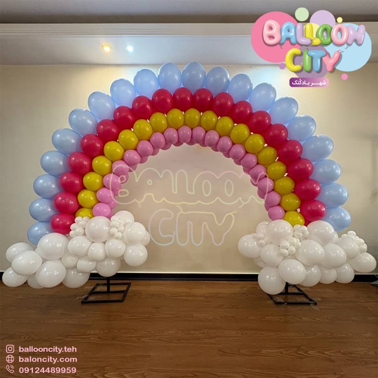 بادکنک ارایی رنگین کمان