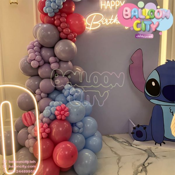 دکور تم تولد استیج Stitch decoration birthday