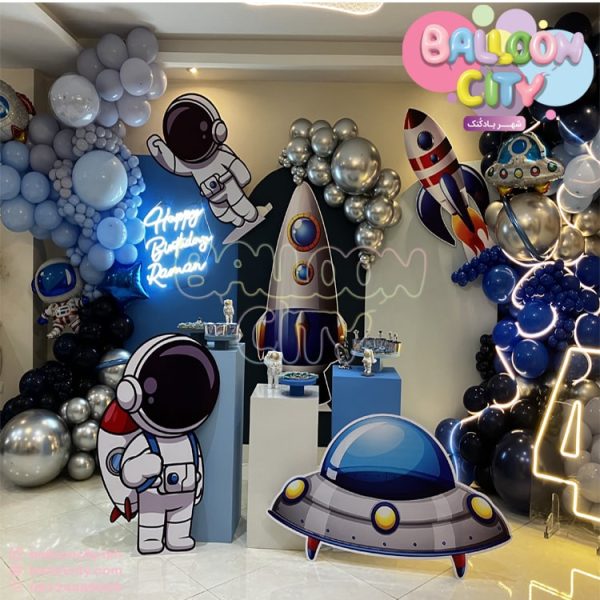 دکور اورجینال تم فضانورد Balloon decoration of astronaut