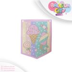 ریسه تم تولد بستنی بسته 2 متری