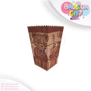 پاپکورن تم تولد تدی Teddy بسته 10 عددی