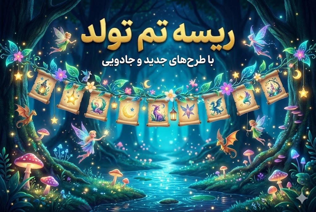 ریسه تم تولد
