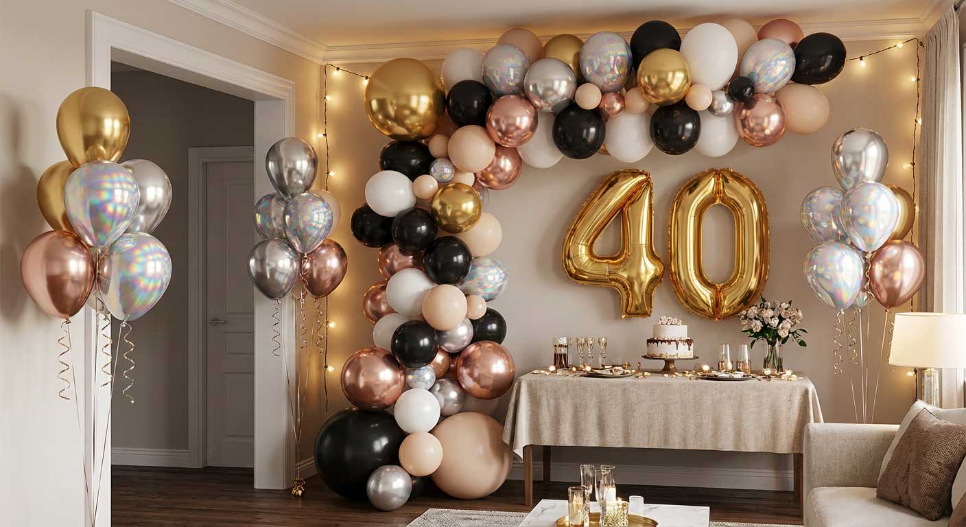 بادکنک‌آرایی حرفه‌ای و ساده در خانه