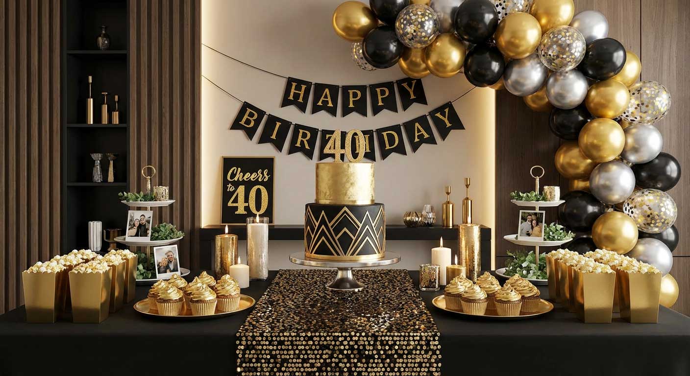 تزیین میز تولد بزرگسال