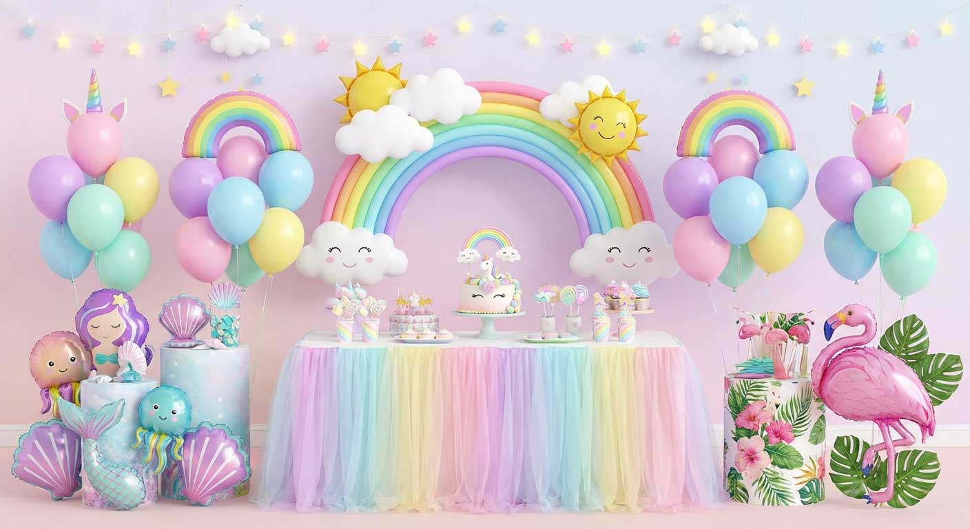  تم یونیکورن، رنگین‌کمان و تم‌های خاص دخترانه