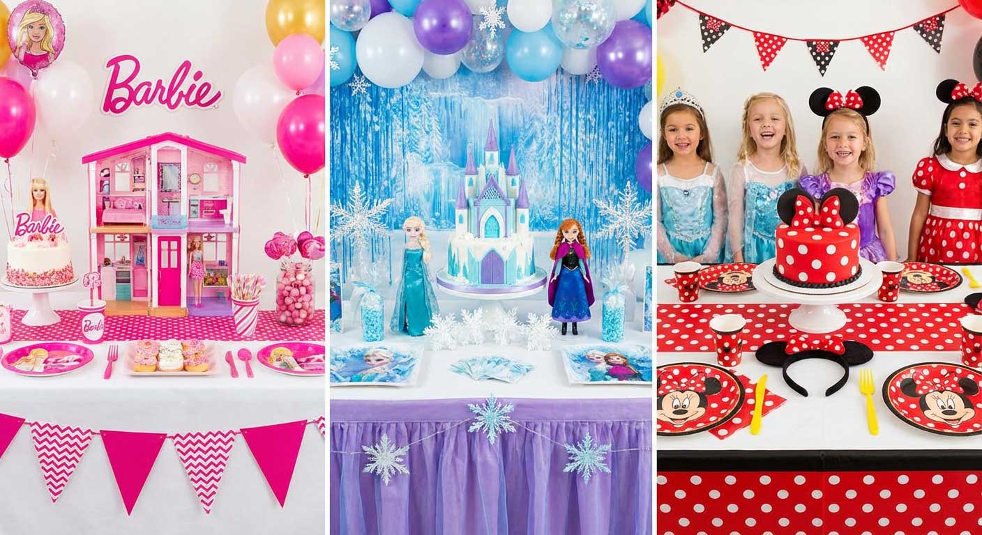 تم‌های محبوب شخصیت‌ها مثل باربی، السا و آنا، مینی موس 