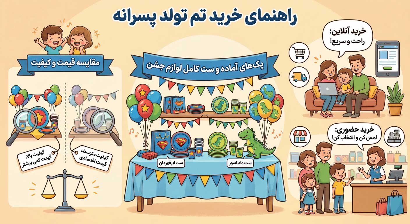 خرید تم تولد پسرانه