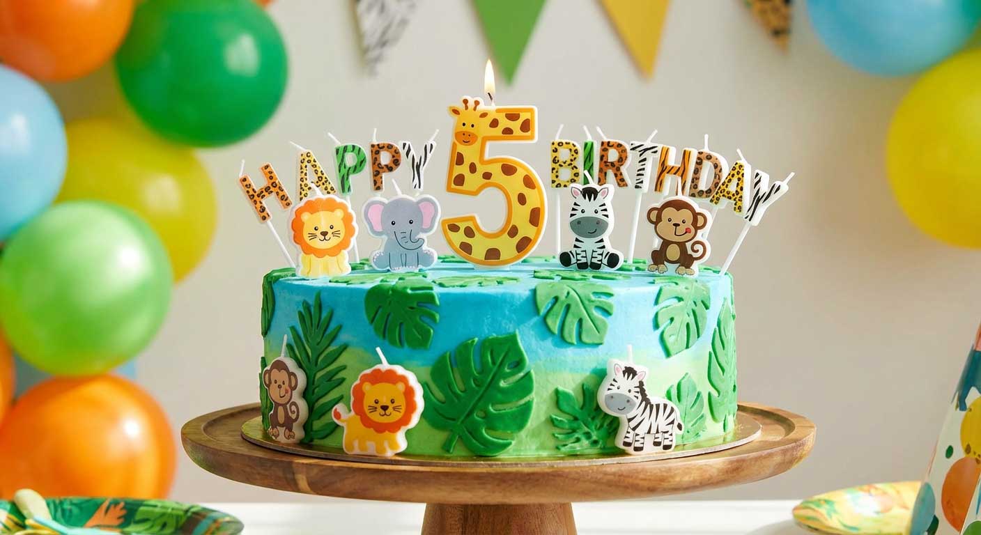 شمع‌های تم‌دار با طرح کارتونی یا حیوانات