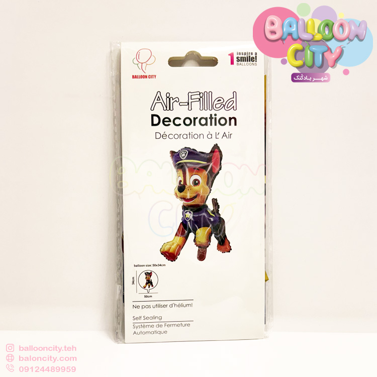 بادکنک فویلی تم تولد سگ های نگهبان (چیس) 34*50 Paw Patrol Foil Balloon(Chase)